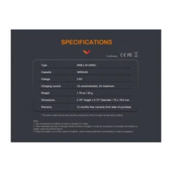 Batería Recargable Fenix ARB-L18 3400U MAh -Leopard Almacenar bateria recargable fenix arb l18 3400u mah 7