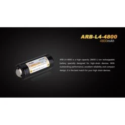 Batería Recargable Fenix ARB-L4 - 26650 - 3.7v 4800 MAh -Leopard Almacenar bateria recargable fenix arb l4 26650 37v 4800 mah 2
