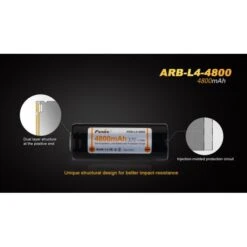 Batería Recargable Fenix ARB-L4 - 26650 - 3.7v 4800 MAh -Leopard Almacenar bateria recargable fenix arb l4 26650 37v 4800 mah 6