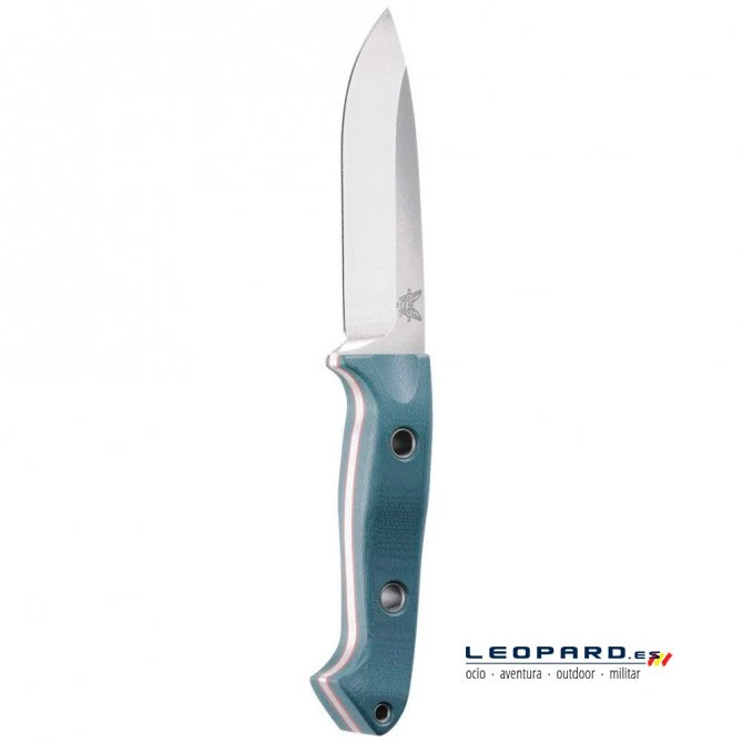 Benchmade Bushcrafter 162 Drop Point Azul Funda Piel 4 Benchmade Bushcrafter 162 Drop Point Azul Funda Piel - Imagen 2