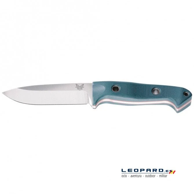 Benchmade Bushcrafter 162 Drop Point Azul Funda Piel 6 Benchmade Bushcrafter 162 Drop Point Azul Funda Piel - Imagen 4