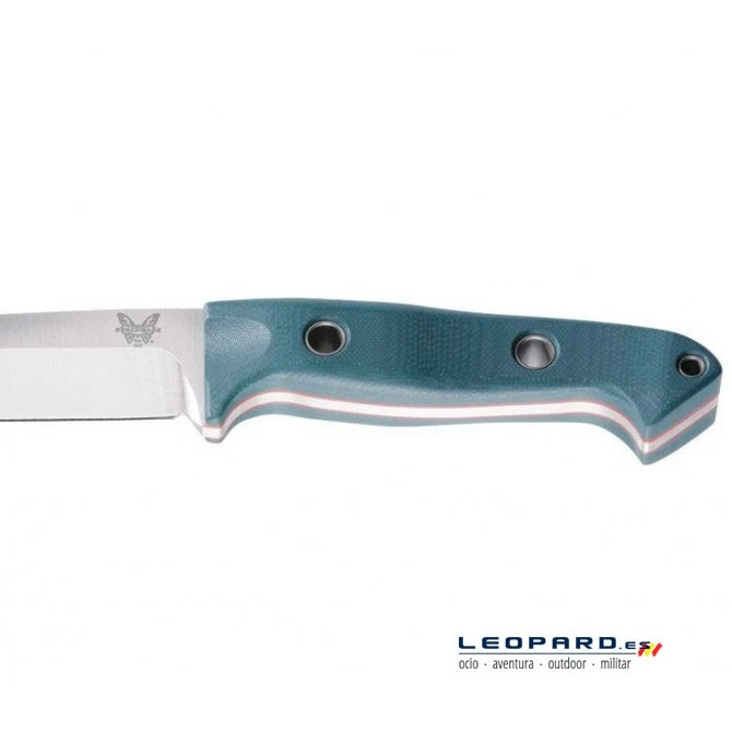 Benchmade Bushcrafter 162 Drop Point Azul Funda Piel 7 Benchmade Bushcrafter 162 Drop Point Azul Funda Piel - Imagen 5