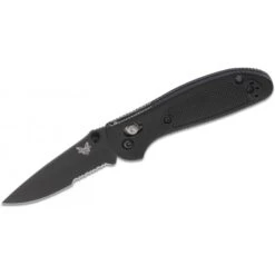 Benchmade Mini Griptilian 556SBK-S30V Drop Point Negro Hoja Negra Filo Mixto