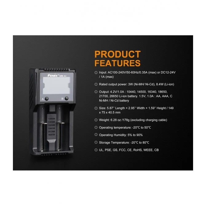 Cargador Fenix ARE-A2 Digital 2 Vías 10 Cargador Fenix ARE-A2 Digital 2 Vías - Imagen 8