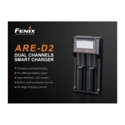 Cargador Fenix ARE-D2 Digital 2 Vías 14 Cargador Fenix ARE-D2 Digital 2 Vías -Leopard Almacenar cargador inteligente fenix are d2 digital 2 vias 1