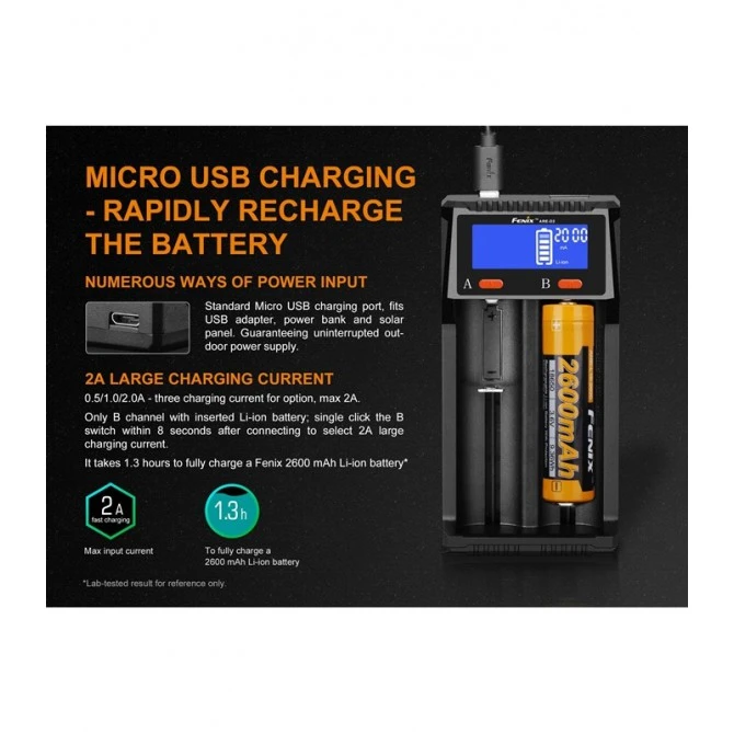 Cargador Fenix ARE-D2 Digital 2 Vías 7 Cargador Fenix ARE-D2 Digital 2 Vías - Imagen 5