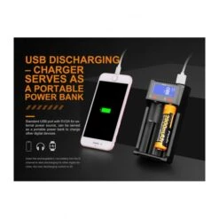 Cargador Fenix ARE-D2 Digital 2 Vías 18 Cargador Fenix ARE-D2 Digital 2 Vías -Leopard Almacenar cargador inteligente fenix are d2 digital 2 vias 5