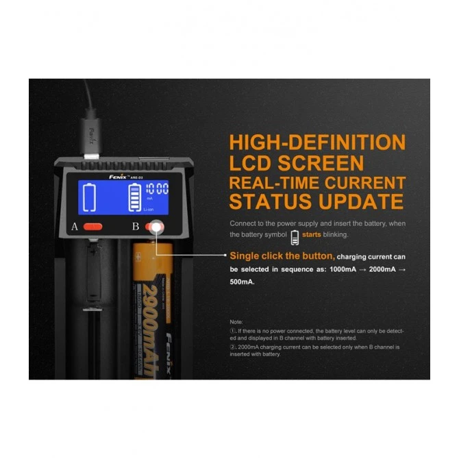 Cargador Fenix ARE-D2 Digital 2 Vías 9 Cargador Fenix ARE-D2 Digital 2 Vías - Imagen 7