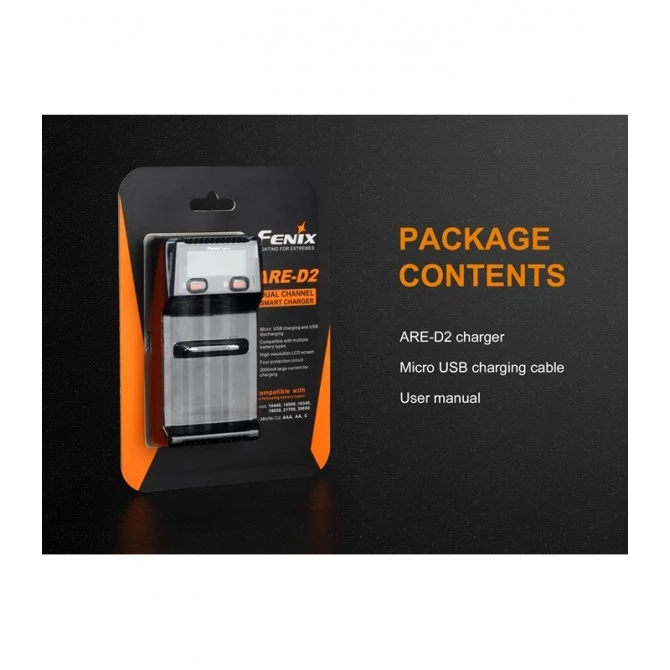 Cargador Fenix ARE-D2 Digital 2 Vías 12 Cargador Fenix ARE-D2 Digital 2 Vías - Imagen 10
