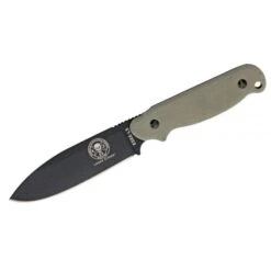 ESEE Laser Strike Hoja Negra Micarta -Leopard Almacenar cuchillo esee laser strike hoja negra micarta 2