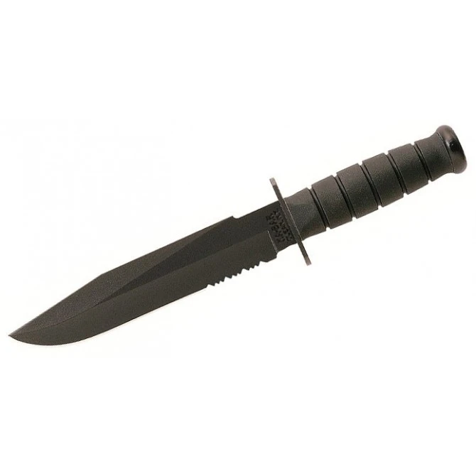 Ka-Bar Black Fighter Part Serr 3 Ka-Bar Black Fighter Part Serr