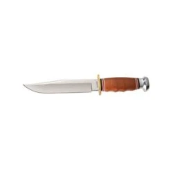 Ka-Bar Leather Handled Bowie 9 Ka-Bar Leather Handled Bowie -Leopard Almacenar cuchillo ka bar leather handled bowie 2