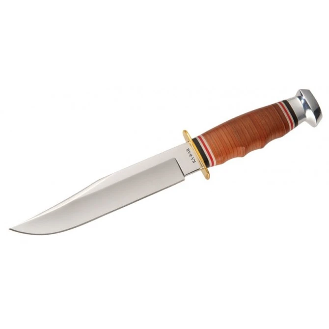 Ka-Bar Leather Handled Bowie 3 Ka-Bar Leather Handled Bowie