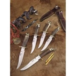 Muela Africa Elephant-16BF Asta -Leopard Almacenar cuchillo muela africa elephant 16bf asta 2