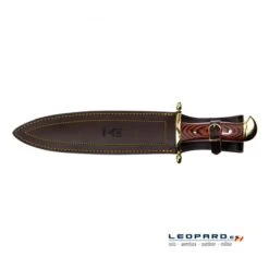 Muela Podenquero Madera Y Latón -Leopard Almacenar cuchillo muela podenquero madera y laton 4