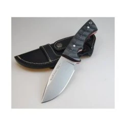 Muela Rhino Micarta Negra Sandvik 14C28N -Leopard Almacenar cuchillo muela rhino micarta negra sandvik 14c28n 10
