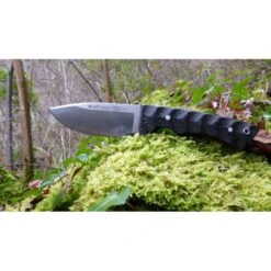 Muela Rhino Micarta Negra Sandvik 14C28N -Leopard Almacenar cuchillo muela rhino micarta negra sandvik 14c28n 7