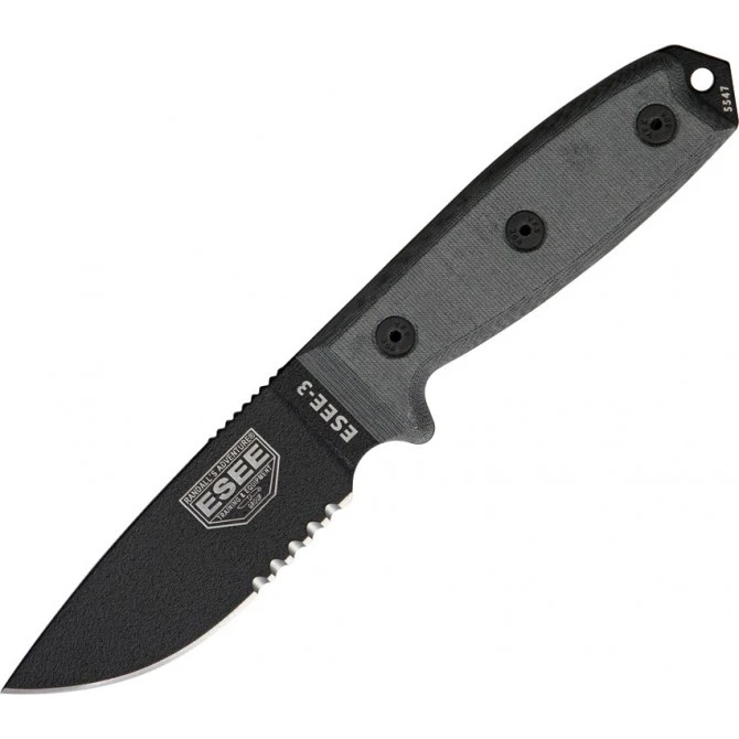 Rat Cutlery RC-3. 8 1/4" Overall Part Serrated 3 Rat Cutlery RC-3. 8 1/4" Overall Part Serrated