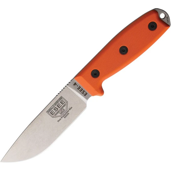 ESEE Model 4 S35VN Orange G10 3 ESEE Model 4 S35VN Orange G10