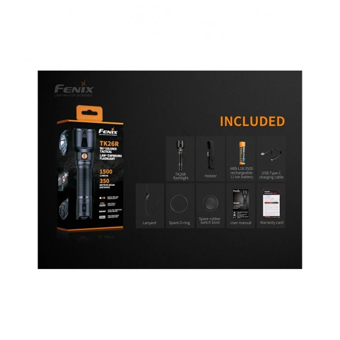 Fenix TK26R 1500 Lumens Recargable 22 Fenix TK26R 1500 Lumens Recargable - Imagen 20