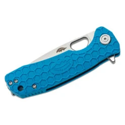 Honey Badger Medium Linerlock Drop Point Blue -Leopard Almacenar honey badger medium linerlock drop point blue 1