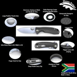 Honey Badger Medium Linerlock Drop Point Orange -Leopard Almacenar honey badger medium linerlock drop point orange 8