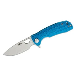Honey Badger Small Linerlock Drop Point Blue