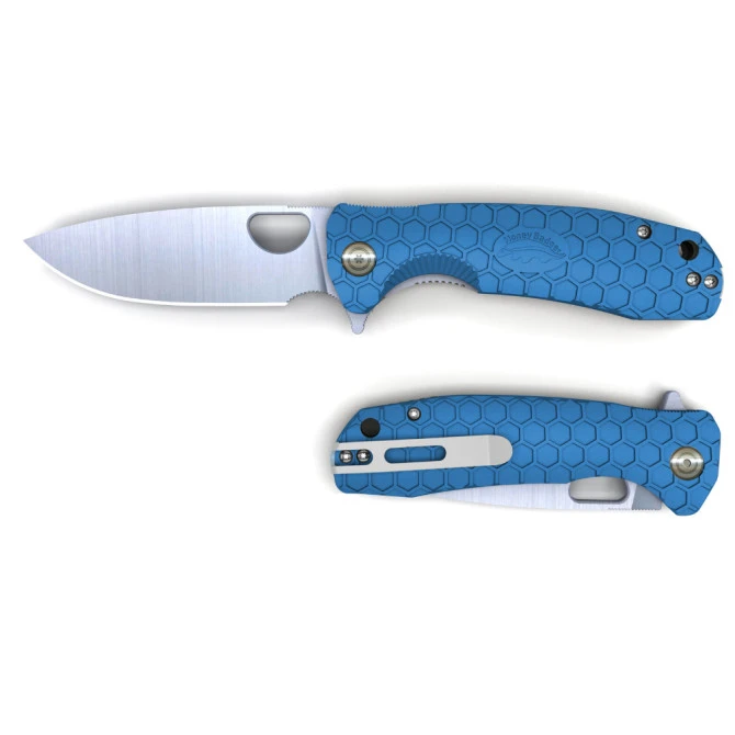 Honey Badger Small Linerlock Drop Point Blue 9 Honey Badger Small Linerlock Drop Point Blue - Imagen 7
