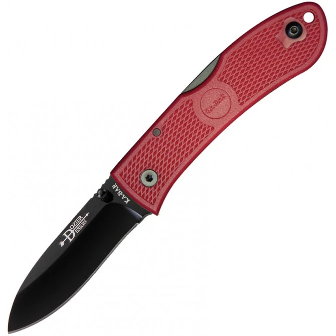 Ka-Bar Dozier Folding Hunter Red Hoja Negra 3 Ka-Bar Dozier Folding Hunter Red Hoja Negra