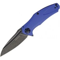 Kershaw Natrix Framelock A/O Azul Hoja Negra Lavado A La Piedra