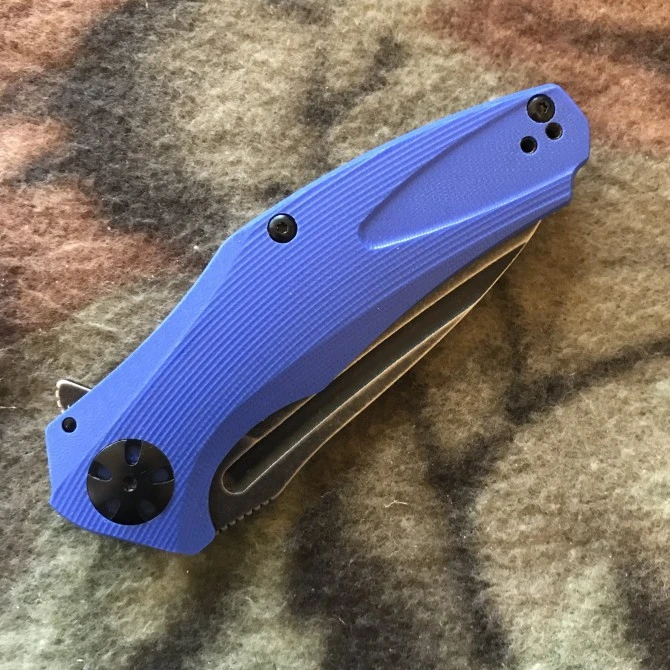 Kershaw Natrix Framelock A/O Azul Hoja Negra Lavado A La Piedra 6 Kershaw Natrix Framelock A/O Azul Hoja Negra Lavado A La Piedra - Imagen 4