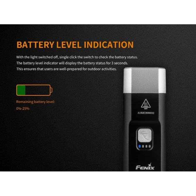 Linterna Fenix Bicicleta BC25R 7 Linterna Fenix Bicicleta BC25R - Imagen 5