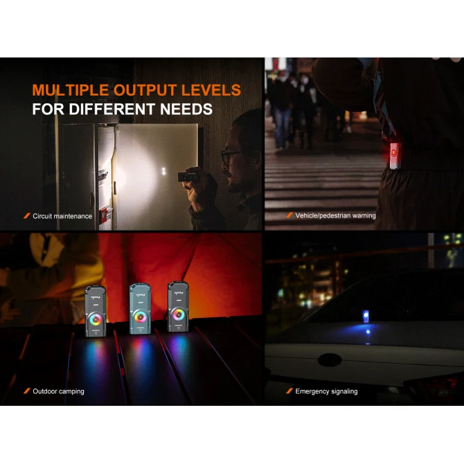 Linterna Fenix E06R Gris 700 Lúmenes Recargable Con Luz ULtravioleta Y Láser Rojo 4 Linterna Fenix E06R Gris 700 Lúmenes Recargable Con Luz ULtravioleta Y Láser Rojo - Imagen 2