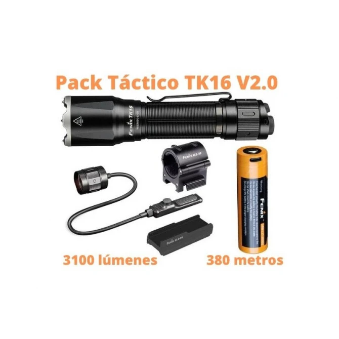 Linterna Fenix TK16-V2.0 3100 Lumens Pack Recargable 3 Linterna Fenix TK16-V2.0 3100 Lumens Pack Recargable