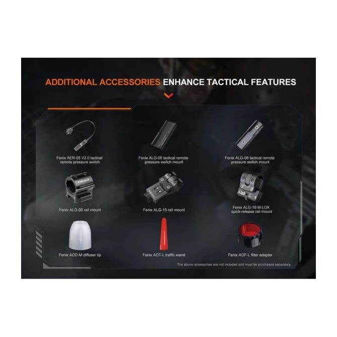 Linterna Fenix TK22R 3.200 Lumens Recargable 22 Linterna Fenix TK22R 3.200 Lumens Recargable - Imagen 20