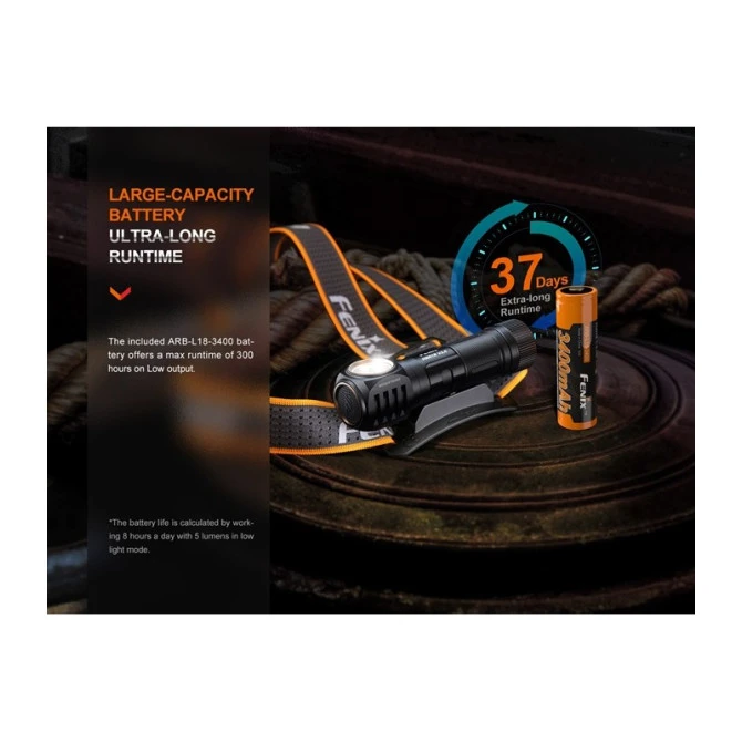 Linterna Frontal Fenix HM61R-V2.0 1600 Lumens (Luz Roja Y Blanca) Recargable 15 Linterna Frontal Fenix HM61R-V2.0 1600 Lumens (Luz Roja Y Blanca) Recargable - Imagen 13