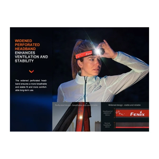 Linterna Frontal Fenix HM65R-DT Negra 1500 Lumens Recargable 17 Linterna Frontal Fenix HM65R-DT Negra 1500 Lumens Recargable - Imagen 15