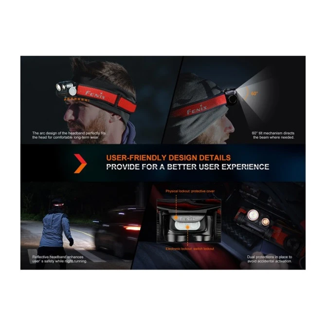 Linterna Frontal Fenix HM65R-DT Negra 1500 Lumens Recargable 19 Linterna Frontal Fenix HM65R-DT Negra 1500 Lumens Recargable - Imagen 17