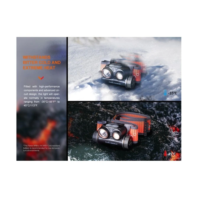 Linterna Frontal Fenix HM65R-DT Púrpura 1500 Lumens Recargable 7 Linterna Frontal Fenix HM65R-DT Púrpura 1500 Lumens Recargable - Imagen 5