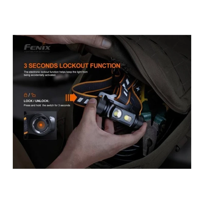 Linterna Frontal Fenix HM70R 1.600 Lumens Recargable 14 Linterna Frontal Fenix HM70R 1.600 Lumens Recargable - Imagen 12
