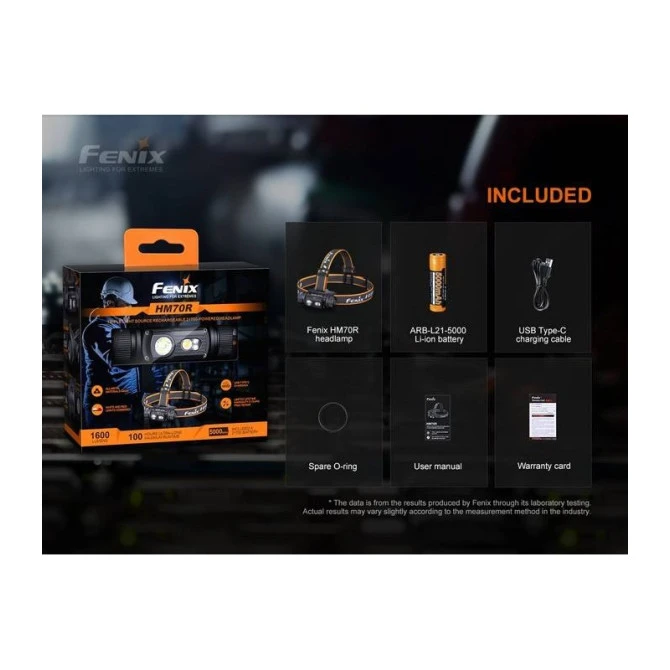 Linterna Frontal Fenix HM70R 1.600 Lumens Recargable 21 Linterna Frontal Fenix HM70R 1.600 Lumens Recargable - Imagen 19