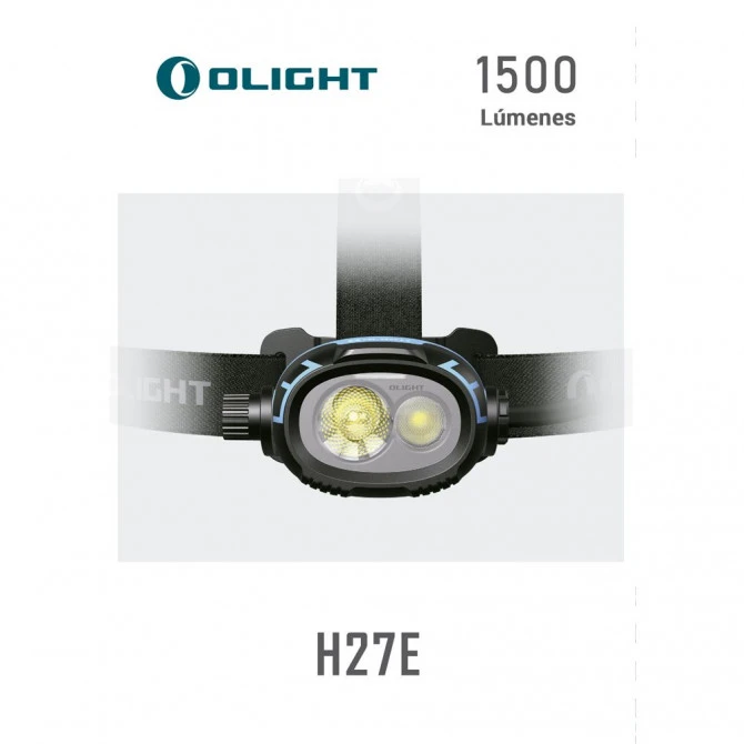 Linterna Frontal Olight H27-E 1500 Lumens Recargable 4 Linterna Frontal Olight H27-E 1500 Lumens Recargable - Imagen 2