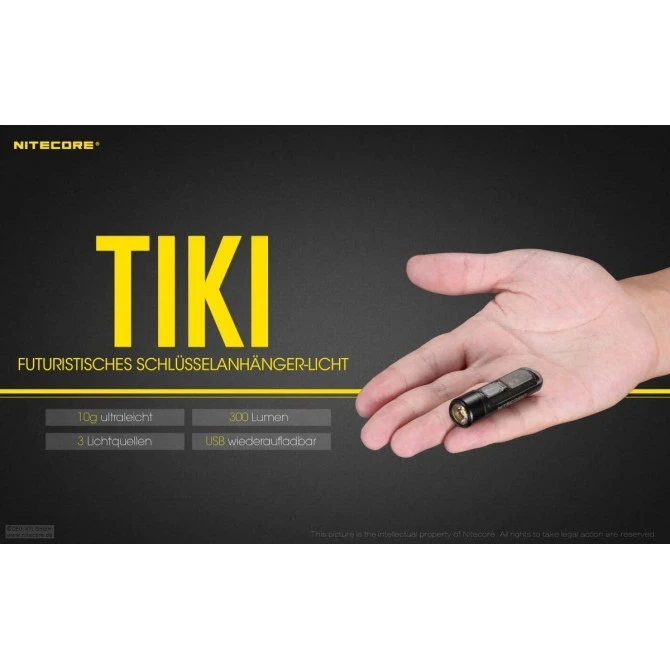 Linterna Llavero Nitecore TIKI Recargable Negra 6 Linterna Llavero Nitecore TIKI Recargable Negra - Imagen 4