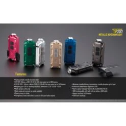 Linterna Llavero Nitecore TIP 360 Lumens Recargable -Leopard Almacenar linterna llavero nitecore tip 360 lumens recargable version 2017 6