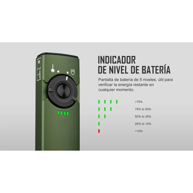 Linterna Olight Arkfeld CW Azul Con Láser 1000 Lúmenes Recargable 14 Linterna Olight Arkfeld CW Azul Con Láser 1000 Lúmenes Recargable - Imagen 12