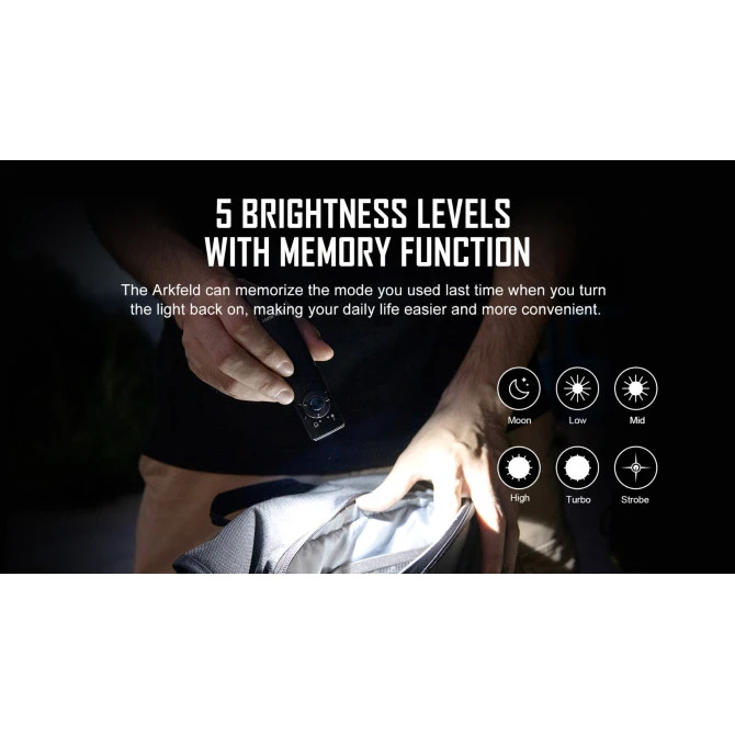Linterna Olight Arkfeld CW Azul Con Láser 1000 Lúmenes Recargable 8 Linterna Olight Arkfeld CW Azul Con Láser 1000 Lúmenes Recargable - Imagen 6