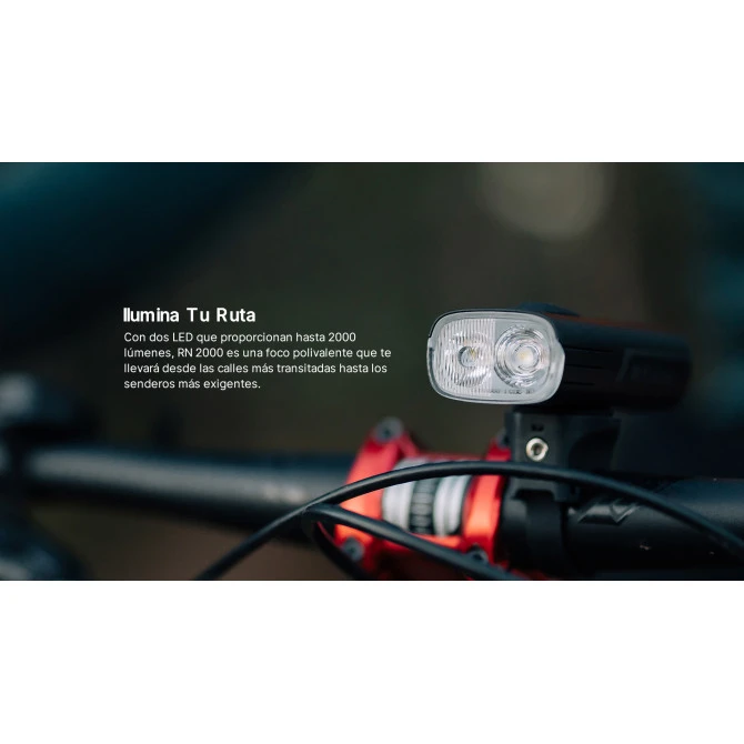 Linterna Olight Bicicleta RN 2.000 Lumens Luz Frontal Recargable 4 Linterna Olight Bicicleta RN 2.000 Lumens Luz Frontal Recargable - Imagen 2