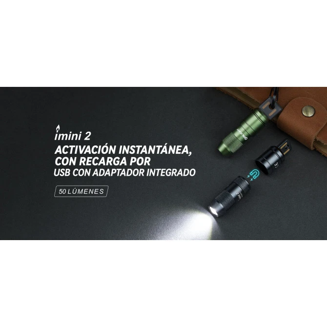 Linterna Olight Llavero IMini Negra 50 Lúmenes Recargable 8 Linterna Olight Llavero IMini Negra 50 Lúmenes Recargable - Imagen 6