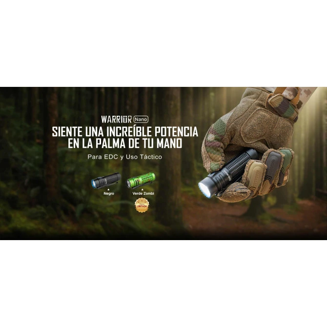Linterna Olight Warrior Nano 1.200 Lumens Recargable 4 Linterna Olight Warrior Nano 1.200 Lumens Recargable - Imagen 2