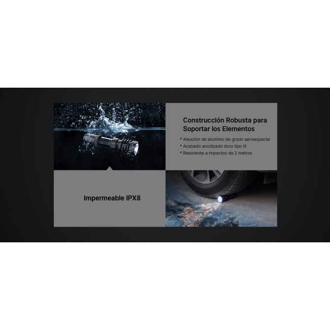 Linterna Olight Warrior X 4 - 2.600 Lumens Kit Caza Recargable 17 Linterna Olight Warrior X 4 - 2.600 Lumens Kit Caza Recargable - Imagen 15